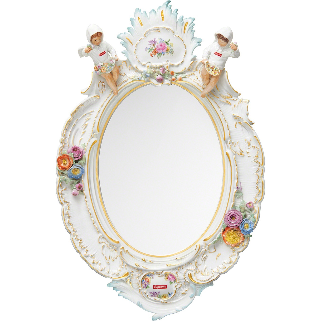 Supreme®/Meissen® Hand-Painted Porcelain Mirror view 2
